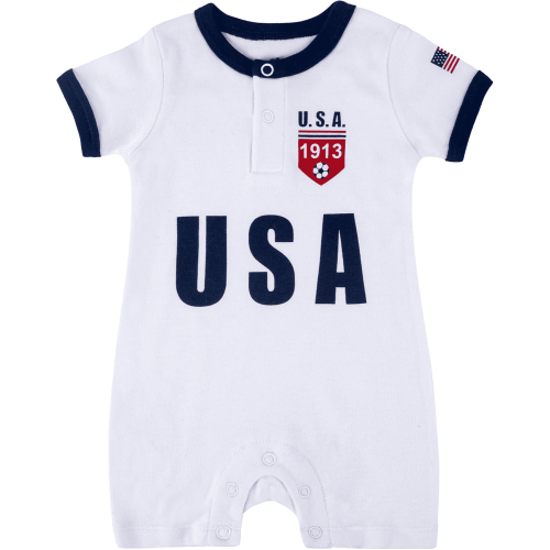Cnins Toddler US Soccer Jersey Romper for Boy Girl Baby Onesie Unisex (3-6 months)