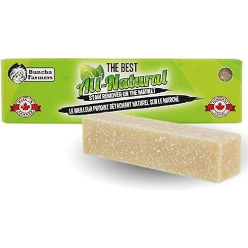 Buncha Farmers-The Best-100% All Natural, Biodegradable, Environmentally Friendly Stain Remover Stick (Made in Canada 1.76 oz)