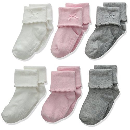 Carter's Baby Girl Folded Cuff Socks (6 Pack)