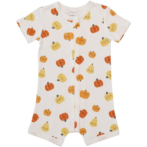 Off White Baby Short Sleeve Zip Romper | Best&Less™ Online