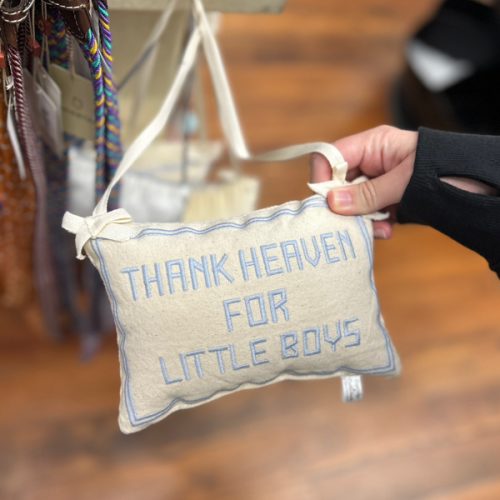 Thank Heaven for Little Boys pillow