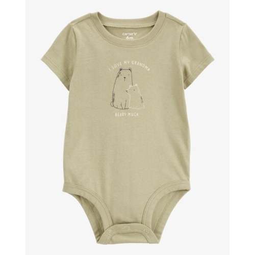 Baby Grandma Short-Sleeve Bodysuit - Olive - Carter's | Carter's