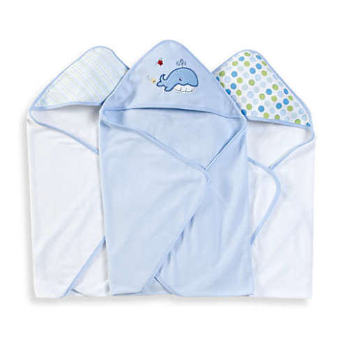 Spasilk® Hooded Towels (Pack of 3) - WhaleSpasilk® Hooded Towels (Pack of 3) - Whale