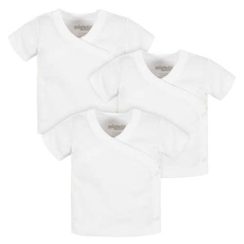 3-Pack Baby Neutral White Short Sleeve Side Snap Tee – Gerber Childrenswear