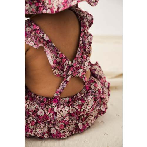Organic Cotton Madeline Playsuit - Garden Print