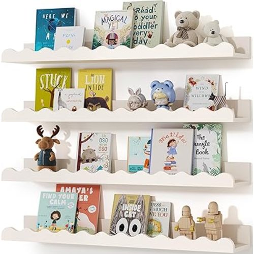 Nusery Shelves (White, 23 Inches)