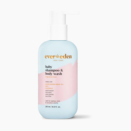 Evereden Baby Shampoo and Body Wash - Fragrance Free, 251ml