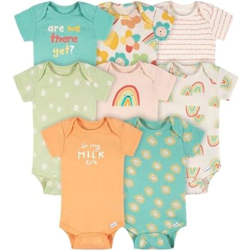Onesies Brand baby-girls Baby-girls 8-pack Short Sleeve Mix & Match Bodysuits