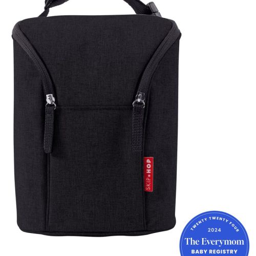 Black Grab & Go Double Bottle Bag | skiphop.com