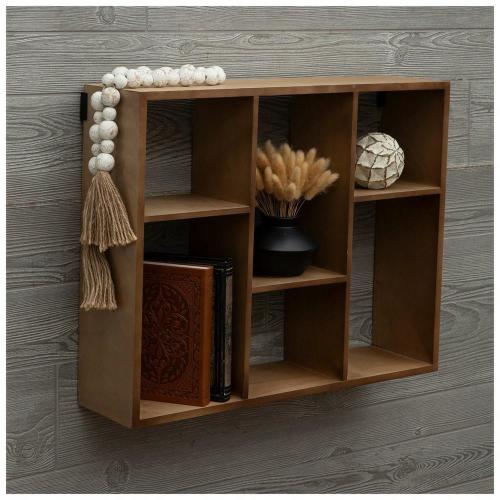 Brown Wood Wall Shelf