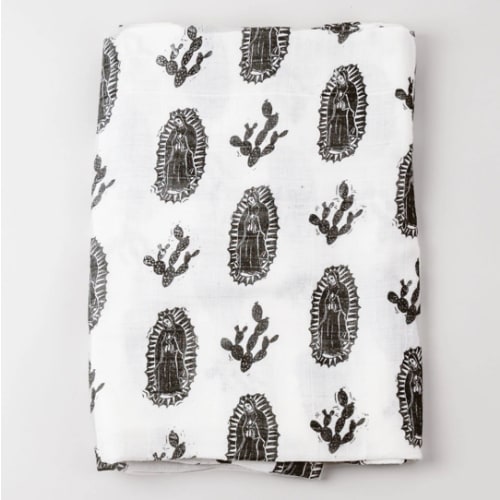 Our Lady of Guadalupe Muslin Swaddle Baby Blanket