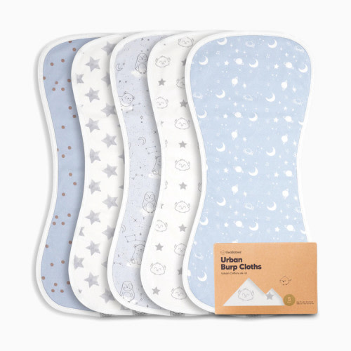 KeaBabies Urban Burp Cloths (5 Pack) - Constellation