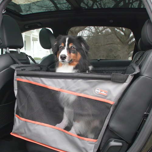 K&H Pet Products Buckle N' Go Dog Car Seat for Pets Gray Large 21 X 19 X 19 Inches