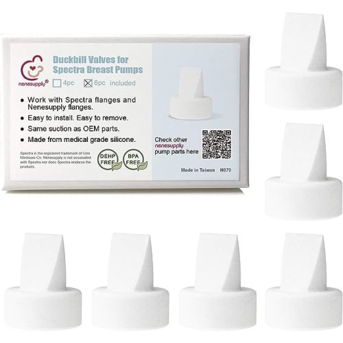 Nenesupply Duckbill Valves Compatible with Spectra Pump Parts Compatible with Spectra S2 S1 9 Plus Breast Pump Replace Spectra Valves and Spectra S2 Accessories