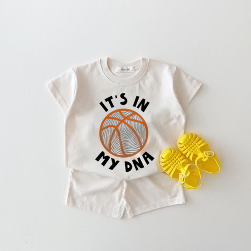 IT'S IN MY DNA Baby Basketball White 2-piece Set