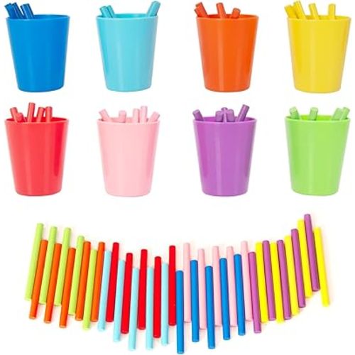 Wooden Learning Color Sorting Toys for Toddlers, Fine Motor Developmental Infants Sensory Matching Games, Busy Board 18 Month Old Baby Boys Girls Gifts