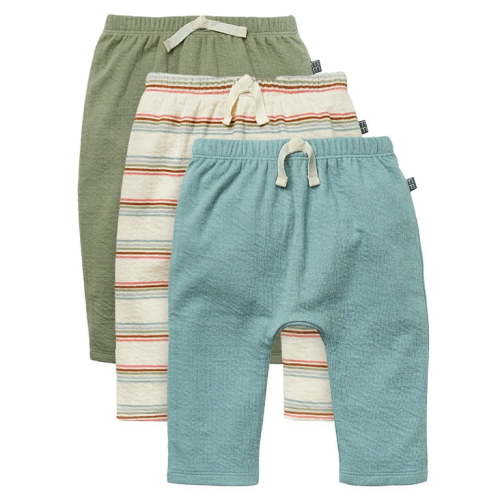 Modern Moments by Gerber Baby Neutral Organic 3-Pack Joggers, Sizes 0/3 Months - 24 Months