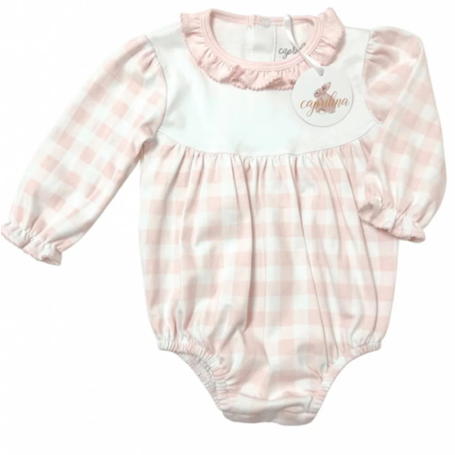 PINK GINGHAM RUFFLE BUBBLE – Caprilina
