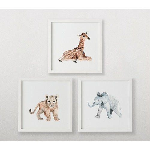 Nursery Animal Framed Art | Pottery Barn Kids