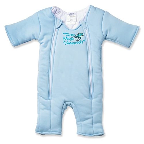Magic Sleepsuit Baby Merlin's Swaddle Transition Product - Cotton - Blue colour - for 3-6 Months baby - Small (12-18 lbs)