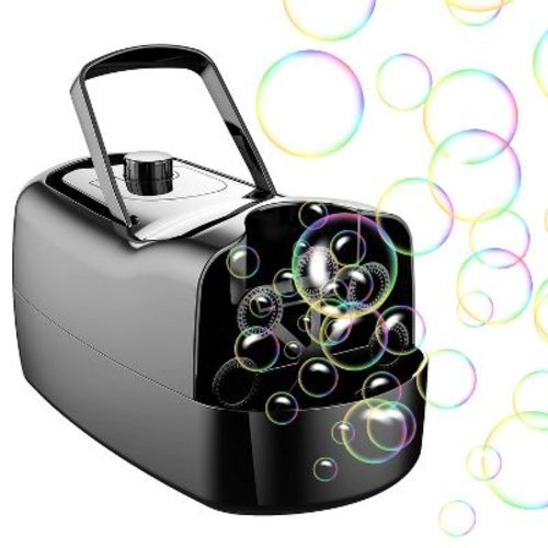 Imountek"automatic Bubble Maker Machine, 2 Speeds, 3000-4000 Bubbles/minute, Portable, Battery/plug-powered"black