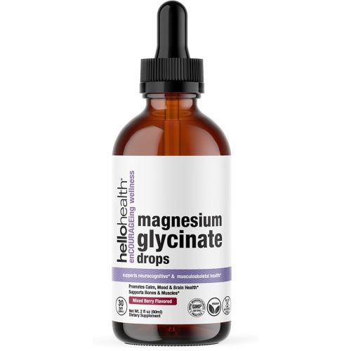 Magnesium Glycinate Liquid Magnesium Supplement Women, Men & Kids – Magnesium Bisglycinate 100 mg for Natural Calm, Muscle Recovery & Joint Support – Magnesium Liquid Vitamins (30 Days) – Berry Flavor