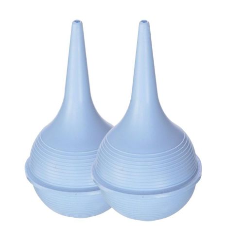 Comfort Axis Baby Nasal Aspirator and Ear Wax Bulb Syringe, Blue (Pack of 2)