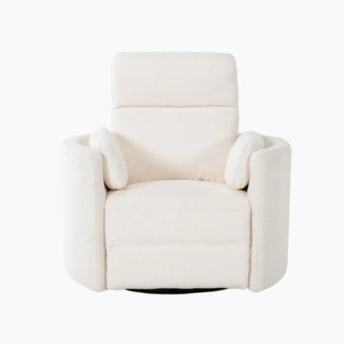 Rayna Oyster Nursery 40" Power Swivel Glider Recliner | Living Spaces