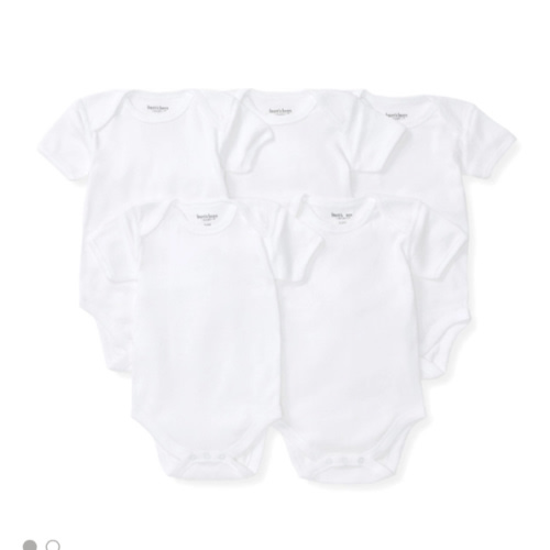 Bee Essentials Organic Short Sleeve Baby Bodysuit 5 Pack | Burt's Bees Baby®