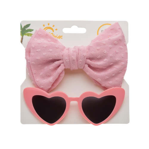 Baby Heart Sunglasses and Headband Set (1-7 Years)