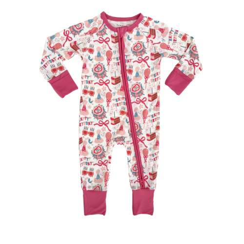 Birthday Girl Zipper Romper