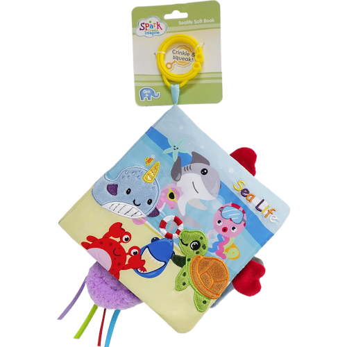 Spark.Create.Imagine Sea life Soft Cloth Baby Book, 0+