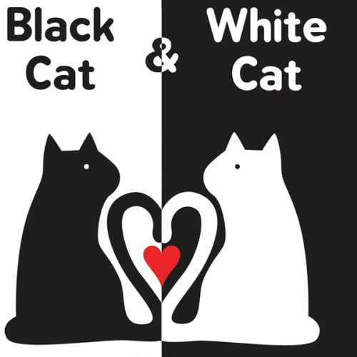 Black Cat & White Cat: Baby's First Visual & Emotional Learning Board Book