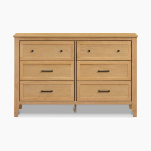 DaVinci Sawyer Farmhouse 6-Drawer Dresser - Honey