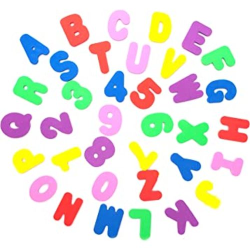 Tub Cubby Safe & Soft ABC 123 Foam Bath Letters & Numbers - Magically Stick On Wet Walls + Bonus Rubber Duck | Spell & Count Educational Alphabet Kids Bathtub Play Set - Extra 44 Pack
