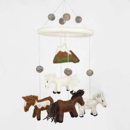 handmade horse nursery mobile