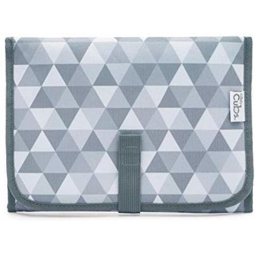 Baby Portable Changing Pad, Diaper Bag, Travel Mat Station Grey Pattern Compact