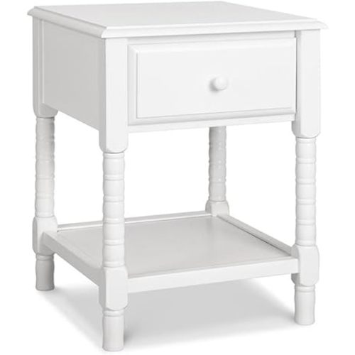 DaVinci Jenny Lind Spindle Nightstand in White