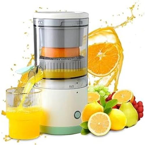 Stellar Electric Juicer - USB-C Rechargeable Juicer with 45W Motor, 20-second Quick, Seedless Juice - Electric Citrus Juicer with Easy-to-Clean Detachable Parts, One-Touch Operation, Portable Design