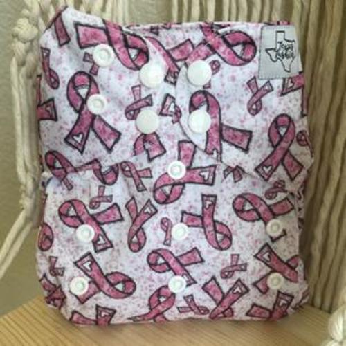 Pink Ribbon - One Size Pocket In-stock