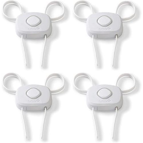 Safety 1st OutSmart™ Flex Lock, White, 4 Pack