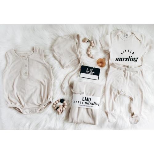 Cozy Rib Knit Baby Romper | Newborn Essentials | Baby Boys and Girls Clothes – LITTLEMISSDESSA