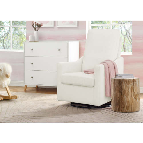 Andie Nursery Glider Swivel Chair with Stain-Resistant LiveSmart Fabri | Delta Children