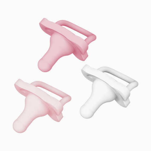 Dr. Brown's HappyPaci One-Piece Silicone Pacifier (3 Pack) - Pink, Light Pink