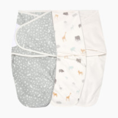 Aden + Anais Essentials Wrap Swaddles Minky (3 Pack) - Wild Prairie, 0-3 Months