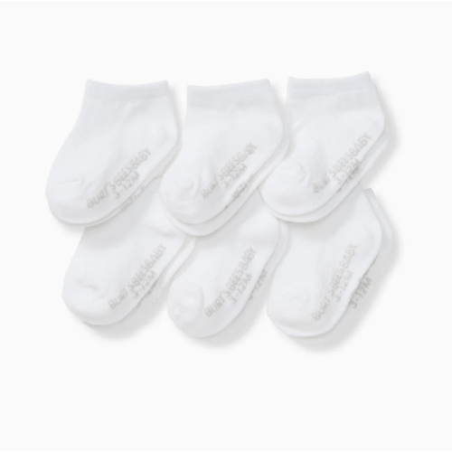 Solid Organic Cotton Baby Ankle Socks 6 Pack – Burt's Bees Baby