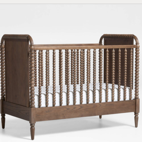Jenny Lind Heirloom Deep Brown Wood Convertible Baby Crib