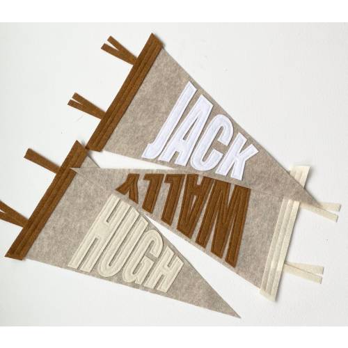 Custom Name Pennant (Block Letter)