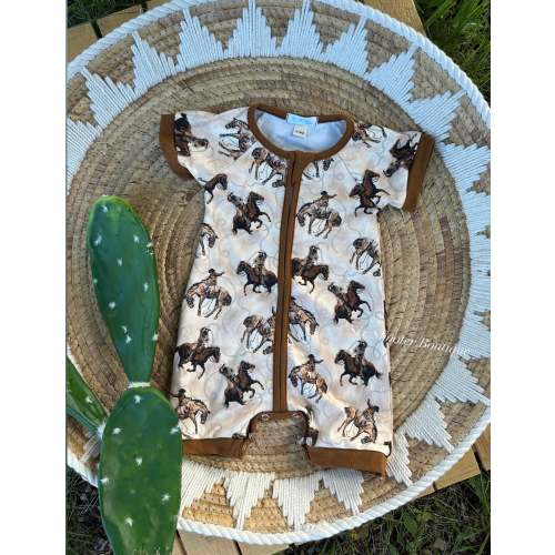 Ride cowboy ride baby romper