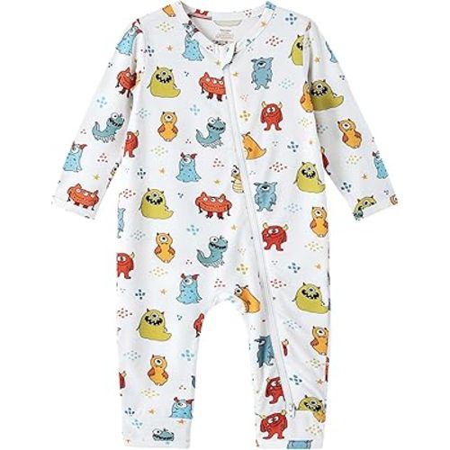 Pajamas for Baby Unisex Sleepers NewBorn Infant Footed Zipper Viscose from Bamboo Rompers